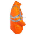 Men's High Visibility 4-In-1 Safety Hooded Jacket